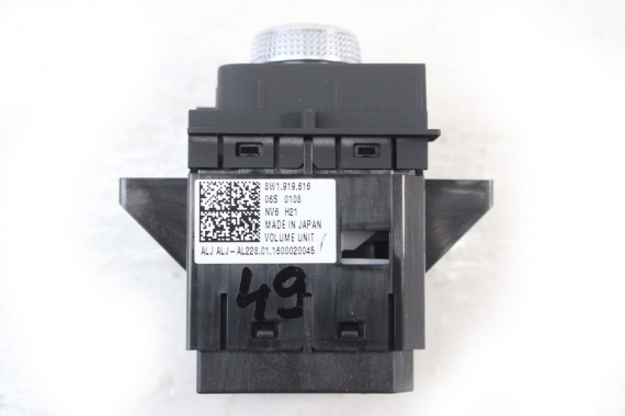 AUDI A4 A5 GAŁKA STEROWANIA MMI 8W1919616 8W1919616 panel 8W PANEL PRZEŁĄCZNIK RADIA PRZYCISK POTENCJOMETR 8W1919616 8W1919616