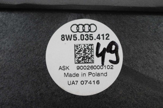 AUDI A4 SEDAN GŁOŚNIKI NAGŁOŚNIENIE 8W5035412 8W5035411 8W0035415 8W0035454 8W0035399 8W5035399 KOMPLET GŁOŚNIKÓW ZESTAW GŁOŚNIK