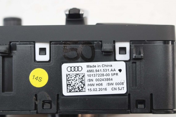 AUDI A4 A5 Q7 PRZEŁĄCZNIK ŚWIATEŁ 4M0941531AA 4M0941531N 4M0941531N 4M0941531AA 4M0941531N 4M0941531AA WŁĄCZNIK 4M0941531AA 8W