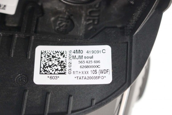 AUDI A4 Q5 Q7 KIEROWNICA + BIEGI 4M0419091C 4M0419091N 4M0 419 091 C podgrzewana MJM - czarny 4M0419091C 4M0419091N 4M0419091N
