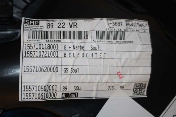 AUDI A4 8W BOCZEK BOCZKI DRZWI drzwiowe tapicerka SEDAN 8W 8W5 B9 skóra kolor czarny 8W1867103 8W1867104 8W0867303 8W0867304