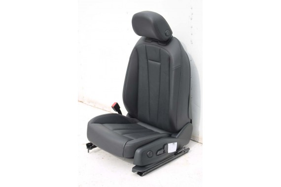 AUDI A4 8W SEDAN FOTELE KOMPLET FOTELI siedzeń siedzenia fotel tapicerka 8W5 8W skóra kolor czarny B9 fotele tapicerka czarna 8W