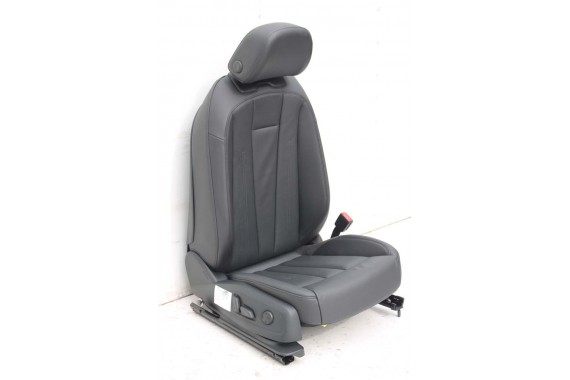 AUDI A4 8W SEDAN FOTELE KOMPLET FOTELI siedzeń siedzenia fotel tapicerka 8W5 8W skóra kolor czarny B9 fotele tapicerka czarna 8W