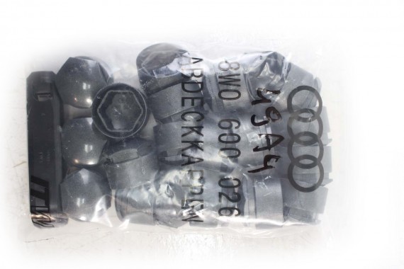 AUDI NAKŁADKI ŚRUBY 8W0600026 DO FELG zabezpieczenia na koła na felgi koła kapsle zabezpieczenia 8W0 600 026 OZDOBNE 8W0600026