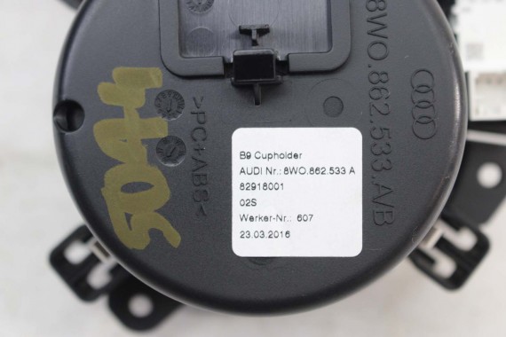 AUDI A4 A5 UCHWYT NA KUBEK PODŚWIETLANY 8W0862533A 8W0863276 8W0 862 533 A 8W0 863 276 8W0862533 8W0862533B 8W0862533C Ambiente