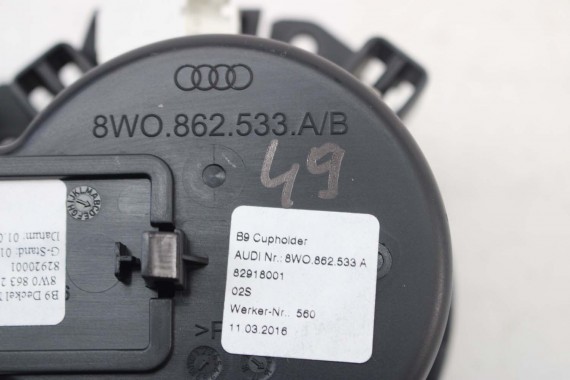 AUDI A4 A5 UCHWYT NA KUBEK PODŚWIETLANY 8W0862533A 8W0863276 8W0 862 533 A 8W0 863 276 8W0862533 8W0862533B 8W0862533C Ambiente