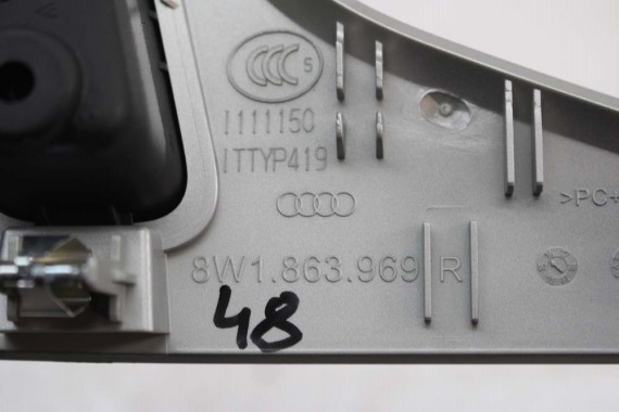AUDI A4 LISTWY OZDOBNE DEKORY 8W1863969 8W1853189 8W1853190 8W0867409L 8W0867410L 8W0867419 8W0867420 dekor listwa 8W 8W1863969R