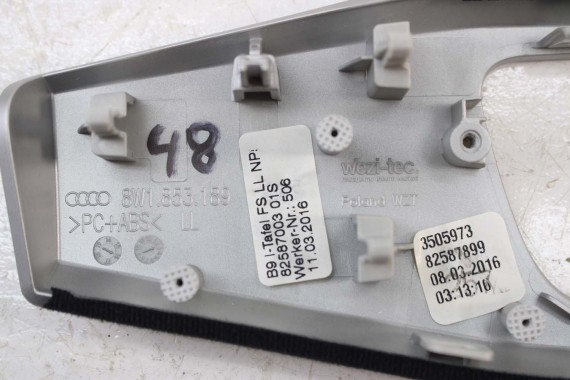 AUDI A4 LISTWY OZDOBNE DEKORY 8W1863969 8W1853189 8W1853190 8W0867409L 8W0867410L 8W0867419 8W0867420 dekor listwa 8W 8W1863969R