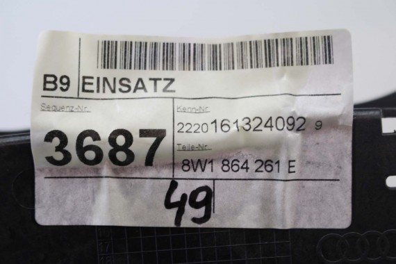 AUDI A4 A5 TUNEL ŚRODKOWY + PODŁOKIETNIK 8W0864283 8W1863241 8W0864207 8W1 863 241 8W b9 f5 LED 8W0864283 8W1863241 8W0864207