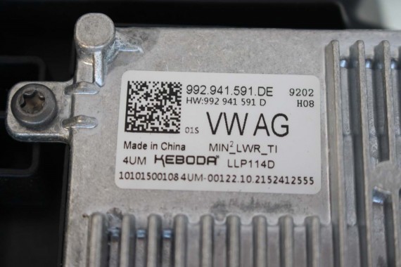 VW ID4 Pro PRZÓD maska błotniki zderzak pas przedni lampy wzmocnienie błotnik lampa C2C2 LA7C 11B941005A 11B941006A FULL LED