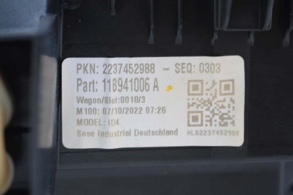VW ID4 Pro PRZÓD maska błotniki zderzak pas przedni lampy wzmocnienie błotnik lampa C2C2 LA7C 11B941005A 11B941006A FULL LED