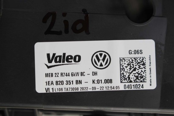VW ID4 NAGRZEWNICA 1EA820351BL DMUCHAWA KLIMATRONIK 1EA820351BN AUDI Q4 1EA820351BN 1EA820351 1EA820351BN 1EA820351BL 1EA820351