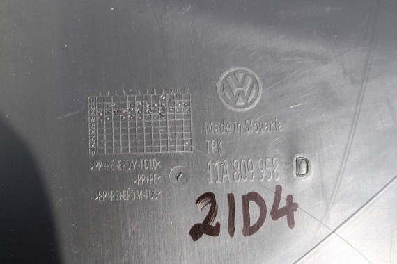 VW ID4 NADKOLE PRZEDNIE PRZÓD 11A809957D 11A809958D 11A809957 11A809957A 11A809957C 11A809958 11A809958A 11A809958C 11A809957D