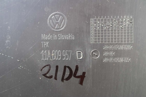 VW ID4 NADKOLE PRZEDNIE PRZÓD 11A809957D 11A809958D 11A809957 11A809957A 11A809957C 11A809958 11A809958A 11A809958C 11A809957D