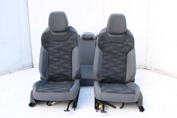 VW ID4 Pro FOTELE KOMPLET FOTELI siedzeń siedzenia fotel tapicerka 11A welur kolor szary kanapa siedzisko oparcie fotel EUROPA