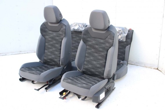 VW ID4 Pro FOTELE KOMPLET FOTELI siedzeń siedzenia fotel tapicerka 11A welur kolor szary kanapa siedzisko oparcie fotel EUROPA