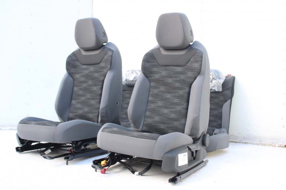 VW ID4 Pro FOTELE KOMPLET FOTELI siedzeń siedzenia fotel tapicerka 11A welur kolor szary kanapa siedzisko oparcie fotel EUROPA