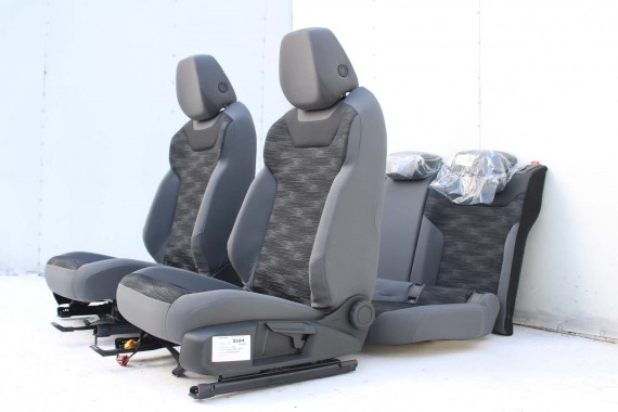 VW ID4 Pro FOTELE KOMPLET FOTELI siedzeń siedzenia fotel tapicerka 11A welur kolor szary kanapa siedzisko oparcie fotel EUROPA