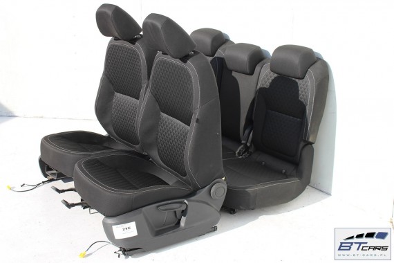 SKODA YETI FOTELE KOMPLET FOTELI siedzeń siedzenia fotel tapicerka 5L welur kolor czarny kanapa siedzisko oparcie