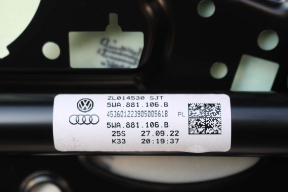 VW ID4 Pro FOTELE KOMPLET FOTELI siedzeń siedzenia fotel tapicerka 11A welur kolor szary kanapa siedzisko oparcie fotel EUROPA