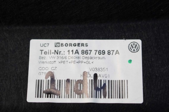 VW ID4 Pro PÓŁKA bagażnika 11A867769 tapicerka 11A867769 11A867769 11A867769 tył 11A867769 11A867769 11A867769 11A 867 769