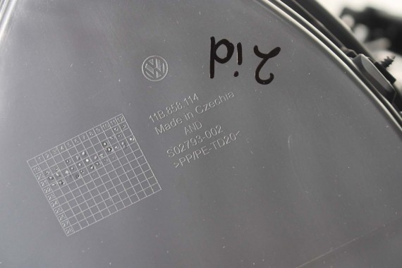 VW ID4 Pro SCHOWEK KONSOLI 11B858114 PASAŻERA KONSOLA PULPIT DESKA ROZDZIELCZA KOKPIT PULPIT LISTWA WYKOŃCZENIE 11B858114 11A