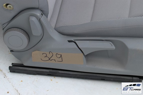 VW JETTA FOTELE KOMPLET FOTELI SIEDZEŃ TAPICERKA SIEDZENIA welur kolor szary 1K5