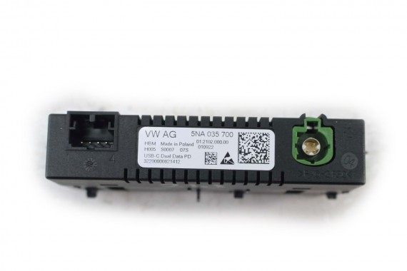 VW SEAT PORT USB PRZYŁĄCZE 5NA035700 5NA 035 700 gniazdo USB gniazda złącza złącze 2*USB wejście 5NA035700 5NA035700 5NA035700