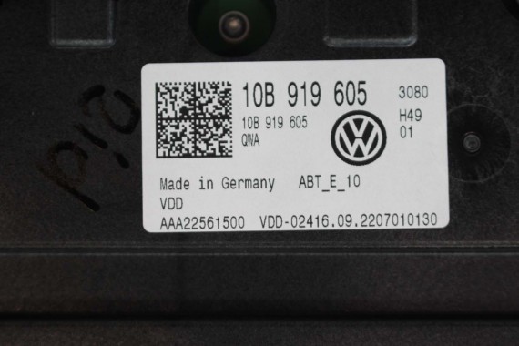 VW ID4 Pro MONITOR 10B919605 10B919605 10B919605 EKRAN KOLOROWY DOTYKOWY MONITOR WYŚWIETLACZ LCD 10 CALA radio MMI 10B919605