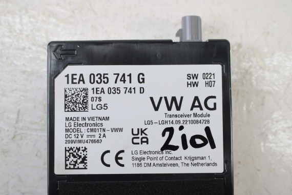 VW ID3 ID4 ID5 WZMACNIACZ ANTENOWY 1EA035741G 1EA035741D 1EA035741G STEROWNIK MODUŁ KOMUNIKACJI 1EA035741D 1EA035741G 1EA035741