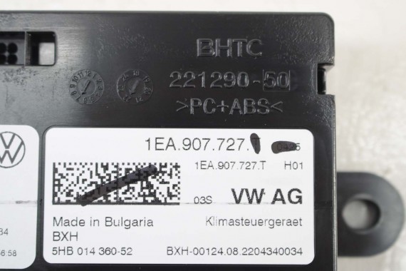 VW ID4 MODUŁ STEROWNIK 1EA907727AH KOMPUTER KLIMATYZACJ AUDI Q4 1EA907727AH 1EA907727AH 1EA907727T 1EA 907 727 AH 1EA907727