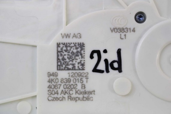 VW ID4 ZAMEK DRZWI 4K0839015T 4K0839016T 4K1837015M 4K1837016M 4K0839015T 4K0839016T 4K1837015M 4K1837016M 4K0839015T 4K1837015M