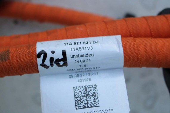 VW ID4 Pro PRZEWÓD 11A971531DJ 1EA915651C WIĄZKA GNIAZDO ŁADOWANIA Port Ładowania KABEL 11A971531DJ 11A971531DC 11A971531CS