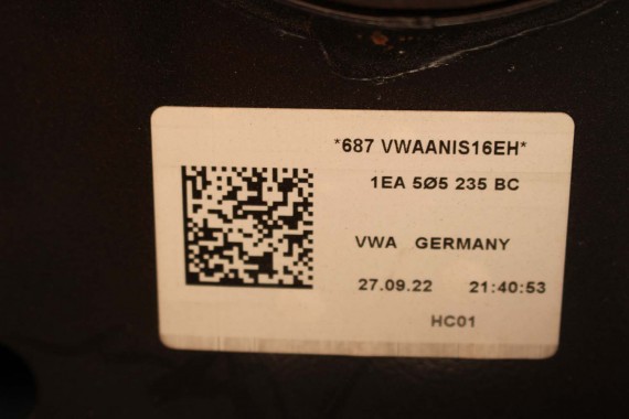 VW ID4 Pro BELKA ZAWIESZENIA TYLNA TYŁ ZAWIESZENIE SILNIK EBJ PÓŁOŚ SANKI 1EA907230 1EA907121C AUDI Q4 1EA505235BC 1EA901153