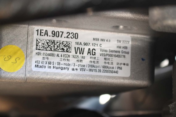 VW ID4 Pro SILNIK EBJ + SKRZYNIA BIEGÓW 1EA907230 1EA907121C AUDI Q4 1EA505235BC 1EA901153 0EH901098C 0MH301103 0MH301103D