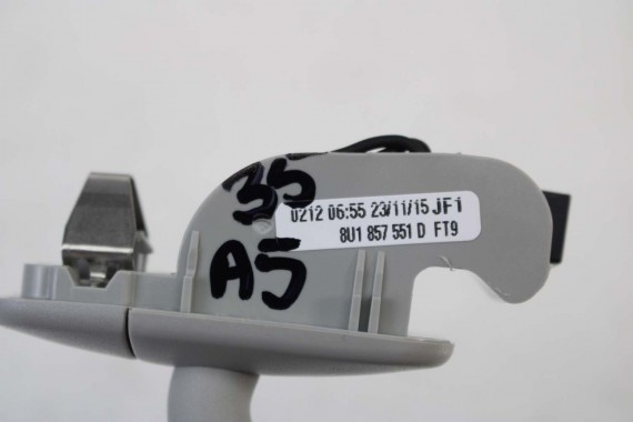 AUDI A5 BLENDY 8U0857551C 8U0857552C SŁONECZNE słonecznik daszek osłona FT9 srebrny 8U0 857 551 552 A4 8K B8 Q5 8R Q3 8U1857551D