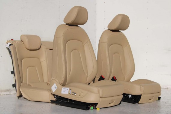 AUDI A5 SPORTBACK FOTELE SIEDZENIA KOMPLET FOTELI 8T FL LIFT N5W Leder Milano fotel siedzenie tapicerka kanapa SKÓRA wentylowane