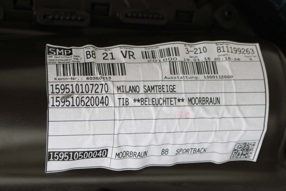 AUDI A5 SPORTBACK FOTELE SIEDZENIA KOMPLET FOTELI 8T FL LIFT N5W Leder Milano fotel siedzenie tapicerka kanapa SKÓRA wentylowane