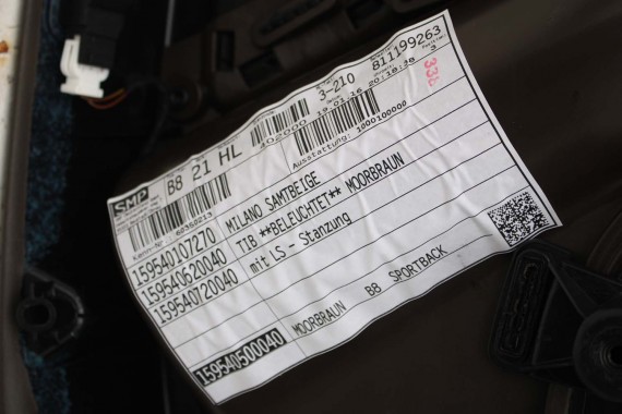 AUDI A5 SPORTBACK FOTELE SIEDZENIA KOMPLET FOTELI 8T FL LIFT N5W Leder Milano fotel siedzenie tapicerka kanapa SKÓRA wentylowane