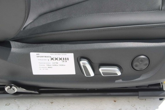AUDI A5 SPORTBACK FOTELE SIEDZENIA KOMPLET FOTELI 8T FL LIFT N5W Leder Milano fotel siedzenie tapicerka kanapa SKÓRA wentylowane
