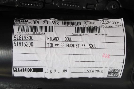 AUDI A5 SPORTBACK FOTELE SIEDZENIA KOMPLET FOTELI 8T FL LIFT N5W Leder Milano fotel siedzenie tapicerka kanapa SKÓRA wentylowane
