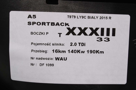 AUDI A5 SPORTBACK FOTELE SIEDZENIA KOMPLET FOTELI 8T FL LIFT N5W Leder Milano fotel siedzenie tapicerka kanapa SKÓRA wentylowane