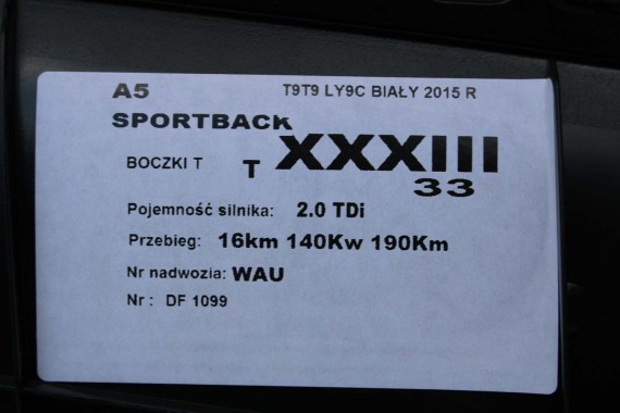 AUDI A5 SPORTBACK FOTELE SIEDZENIA KOMPLET FOTELI 8T FL LIFT N5W Leder Milano fotel siedzenie tapicerka kanapa SKÓRA wentylowane