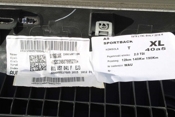 AUDI A5 KONSOLA DESKA ROZDZIELCZA KOKPIT PULPIT 8T 8T1857003 8T1857041F 8T1 857 041 EJ3 brąz 8T 8T1 857 003 8T1857041 8T1857003D