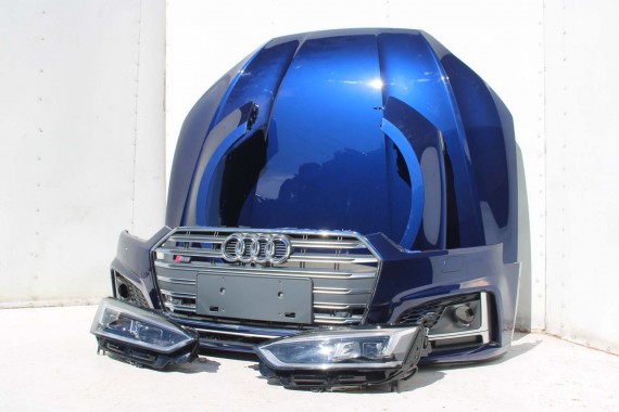AUDI A5 S5 F5 PRZÓD maska błotniki pas przedni zderzak lampy 8W U4U4 LX5A Niebieski wzmocnienie błotnik 8W6 3.0 TFSi 8W6941035E