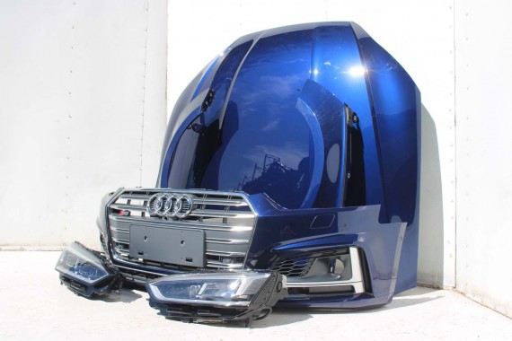 AUDI A5 S5 F5 PRZÓD maska błotniki pas przedni zderzak lampy 8W U4U4 LX5A Niebieski wzmocnienie błotnik 8W6 3.0 TFSi 8W6941035E