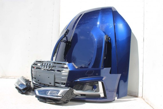 AUDI A5 S5 F5 PRZÓD maska błotniki pas przedni zderzak lampy 8W U4U4 LX5A Niebieski wzmocnienie błotnik 8W6 3.0 TFSi 8W6941035E