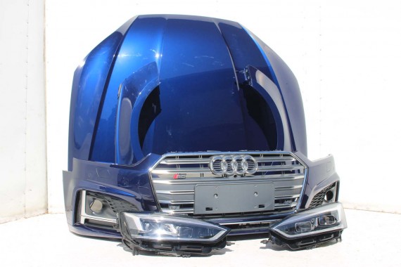 AUDI A5 S5 F5 PRZÓD maska błotniki pas przedni zderzak lampy 8W U4U4 LX5A Niebieski wzmocnienie błotnik 8W6 3.0 TFSi 8W6941035E