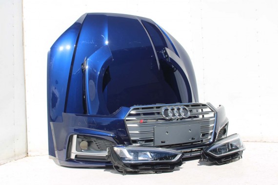 AUDI A5 S5 F5 PRZÓD maska błotniki pas przedni zderzak lampy 8W U4U4 LX5A Niebieski wzmocnienie błotnik 8W6 3.0 TFSi 8W6941035E