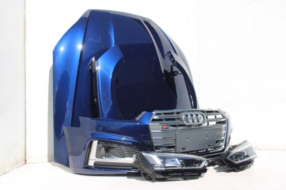 AUDI A5 S5 F5 PRZÓD maska błotniki pas przedni zderzak lampy 8W U4U4 LX5A Niebieski wzmocnienie błotnik 8W6 3.0 TFSi 8W6941035E